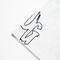 OMERTA - WHITE MARL SHORTS