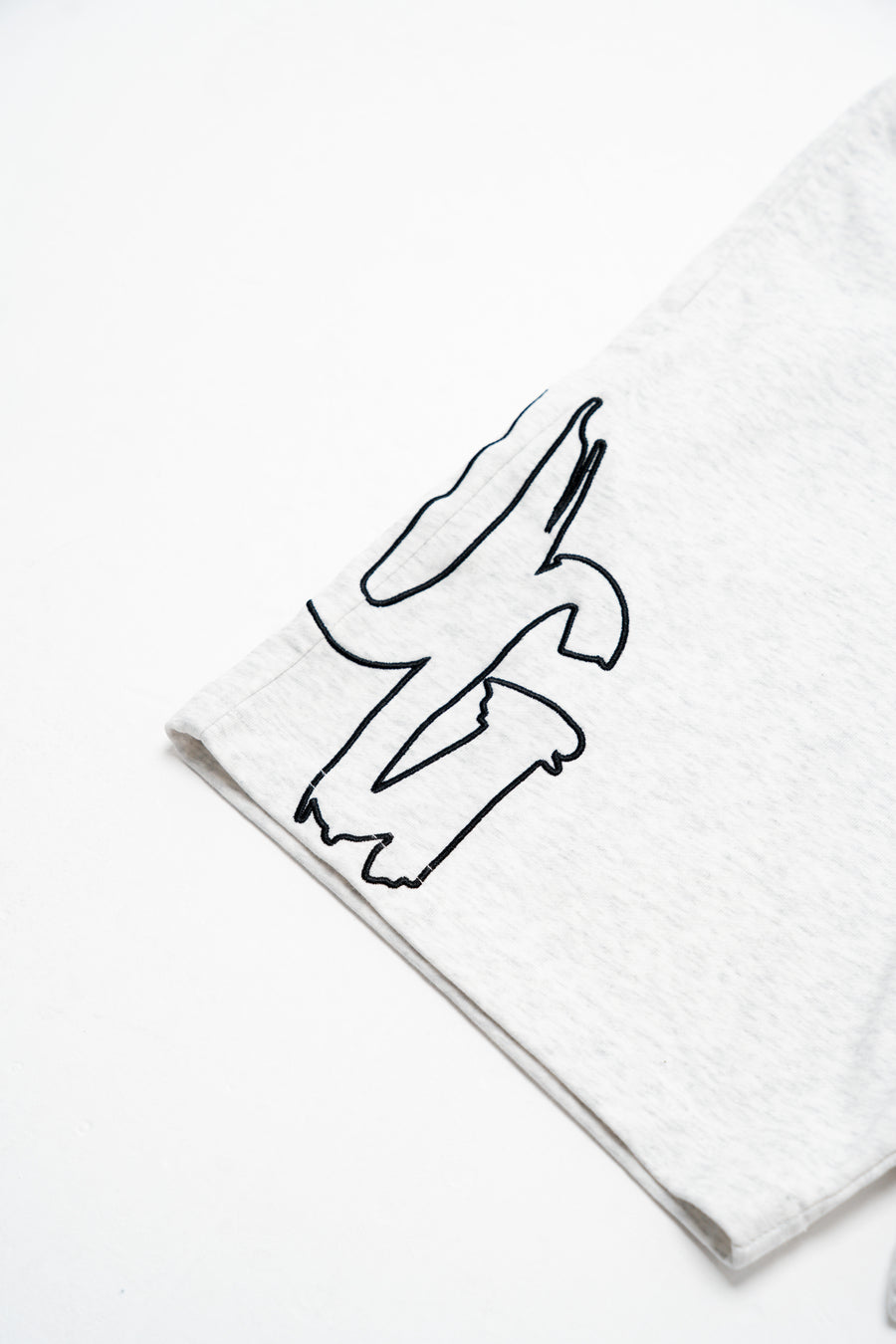 OMERTA - WHITE MARL SHORTS