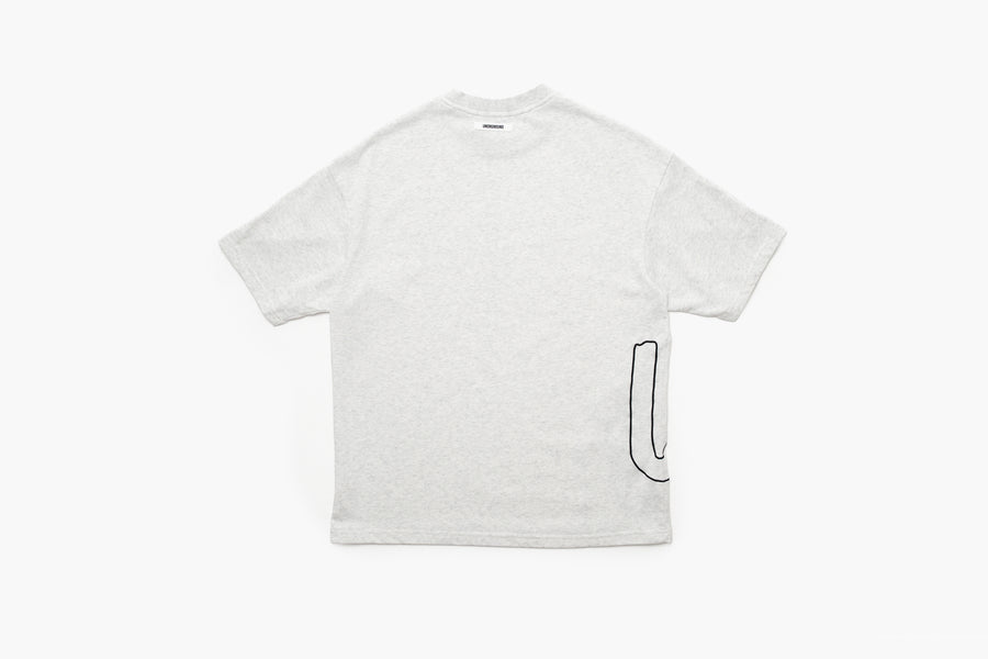 OMERTA TEE - WHITE MARL