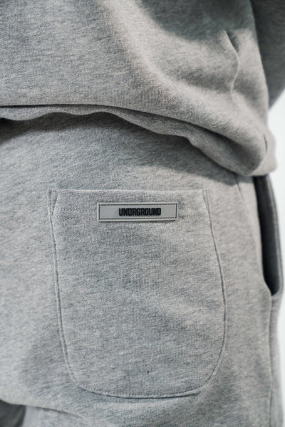 Grey Puff Print Joggers