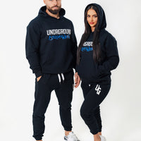 Black Puff Print Joggers