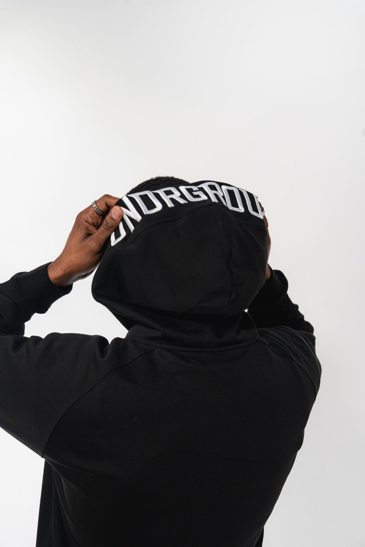 3D Embroidered Zip Up Hoodie
