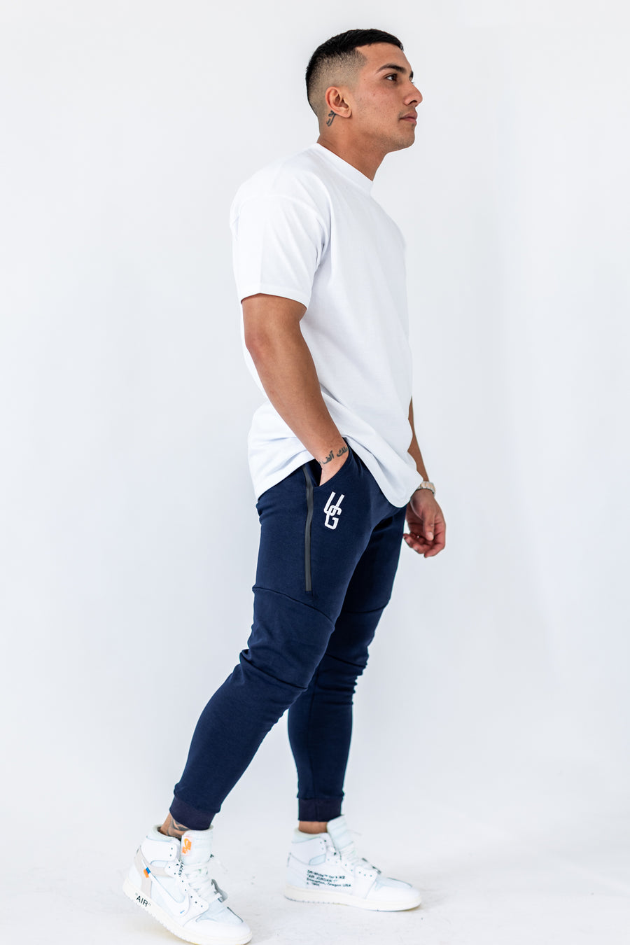 Men's Tapered Joggers x Navy