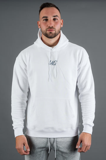 White/Grey Men's Hoodie