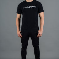 Fitted Tee Black/White