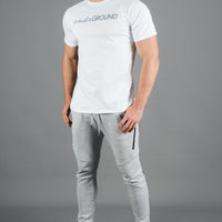 Fitted Tee White/Grey