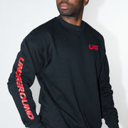 Crew Neck Jumper Black/Red