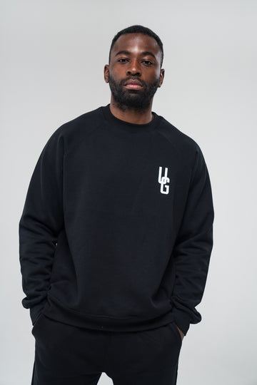 Crew Neck x Black