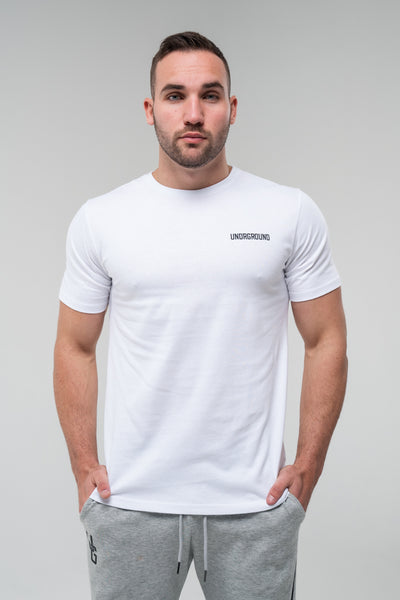 Straight Tee x White/Black