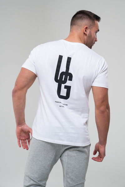 Straight Tee x White/Black