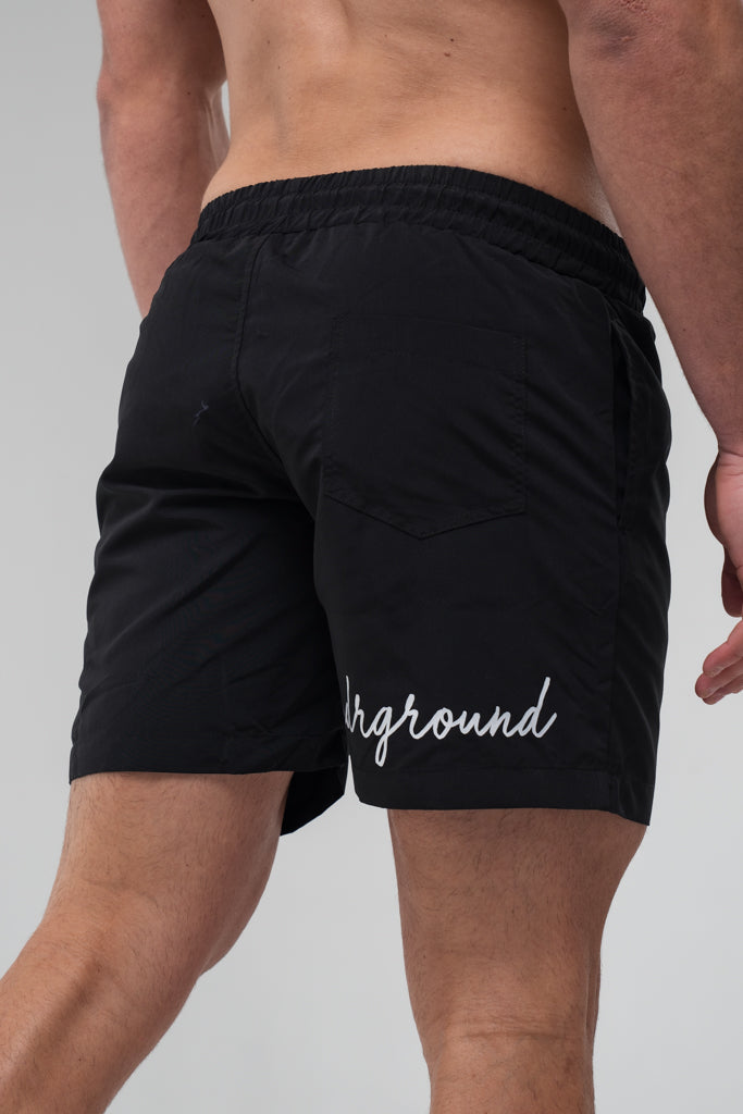 CURSIVE Men's Swim Shorts x Black