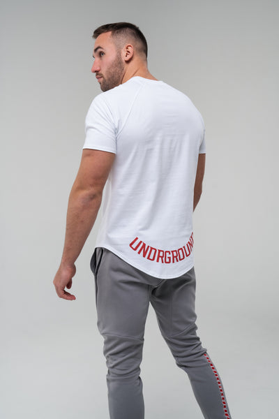 Curved Tee x White
