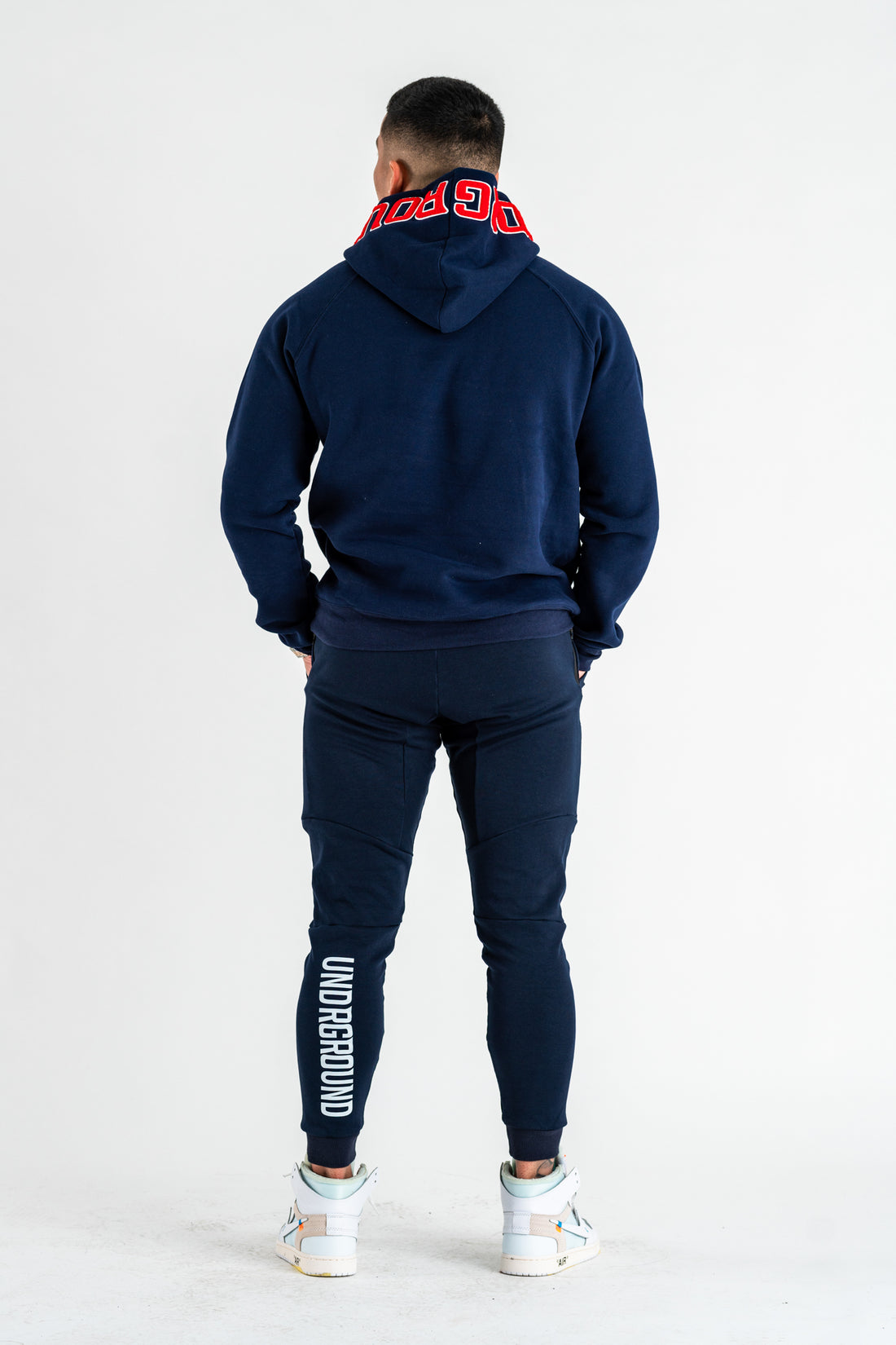 Navy x Red Hoodie