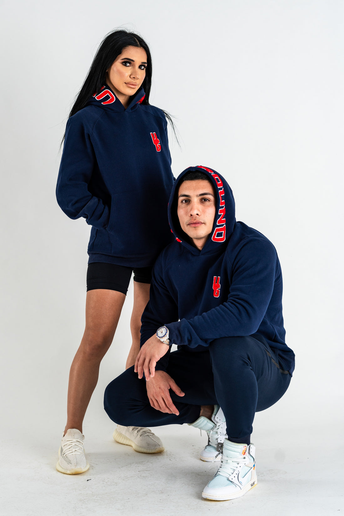 Navy x Red Hoodie